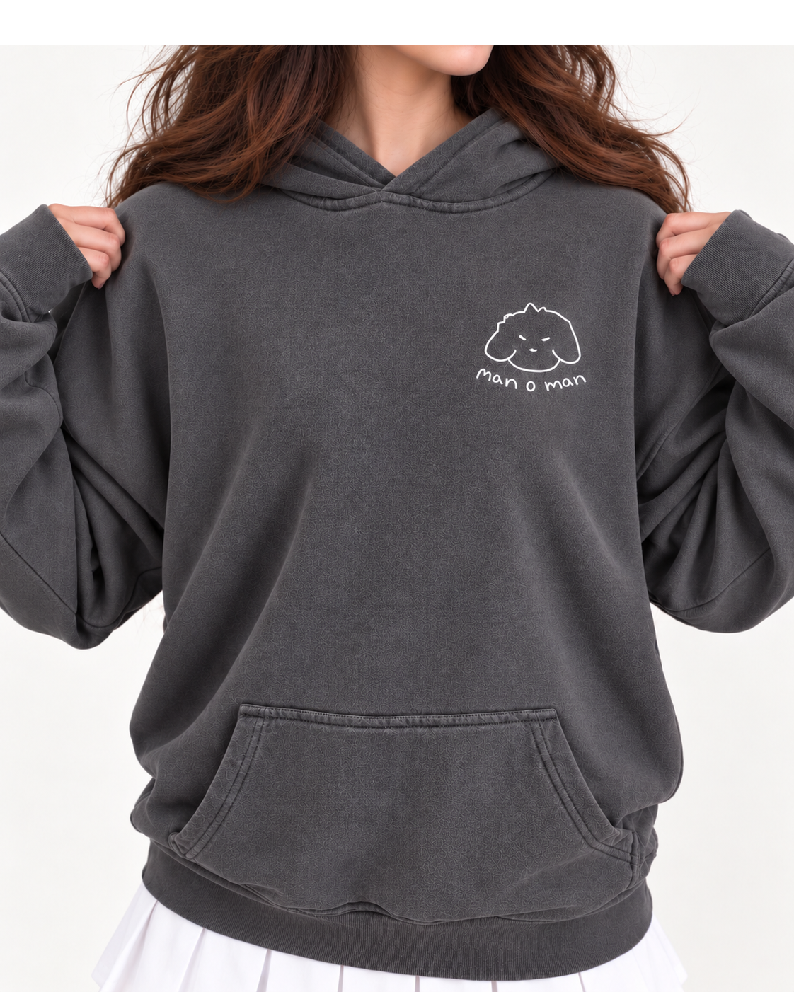 Java’s sweatshirt design, front view